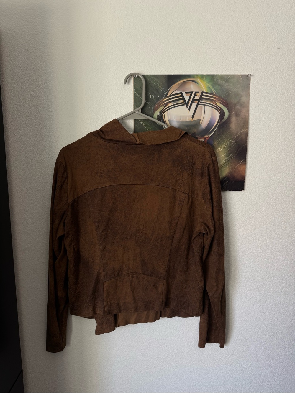 Y2K Cato Brown Suede Moto Jacket - Picture 4 of 4